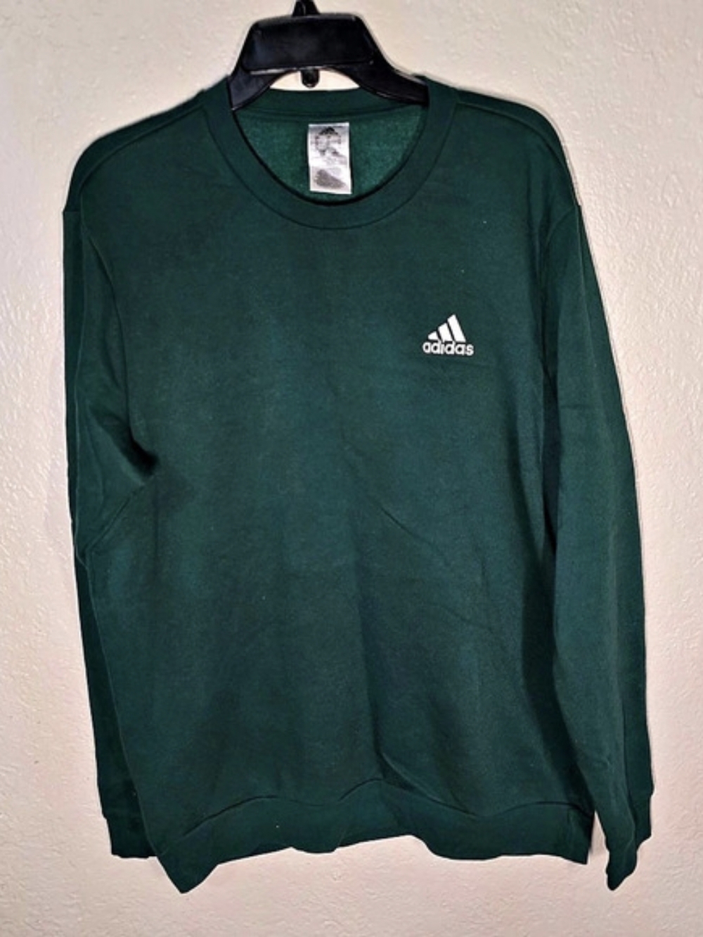 adidas Green Crewneck Long Sleeve Size Large Like New